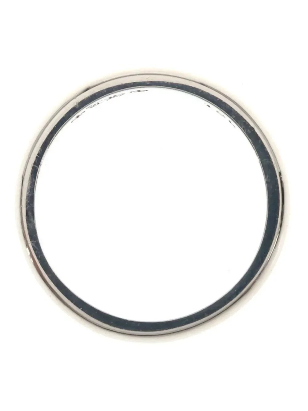 Chrome Hearts 18k WD Round Bblgm Wedding Plain Bubble Ring